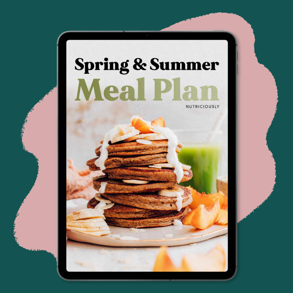 Spring Summer Meal Plan on Pink Splash