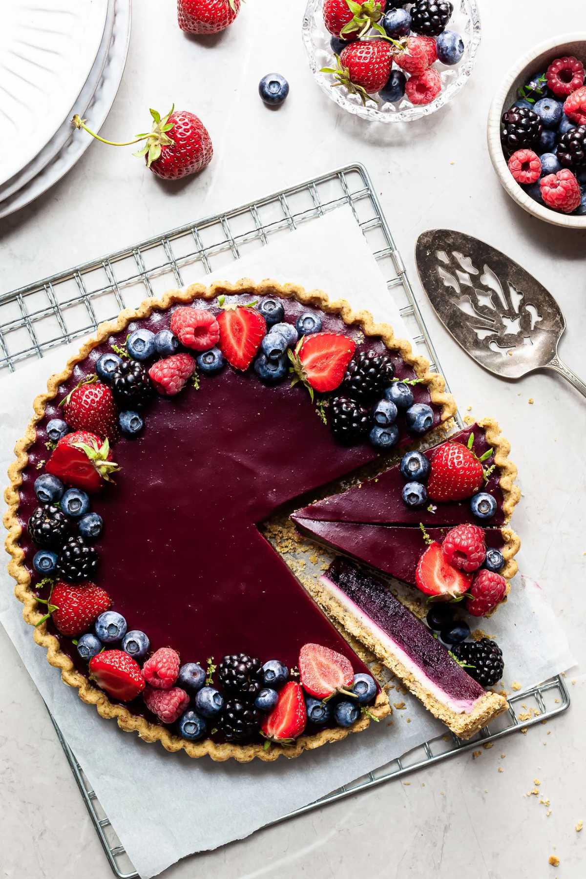 berry chocolate tart