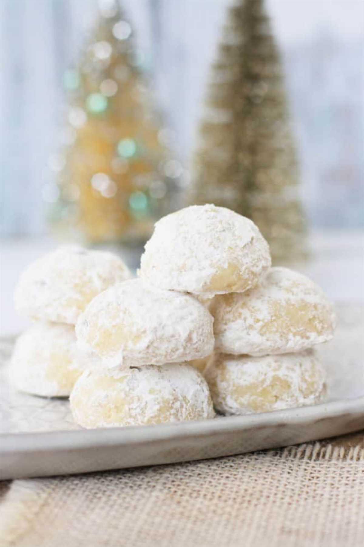 gluten free vegan snowball cookies